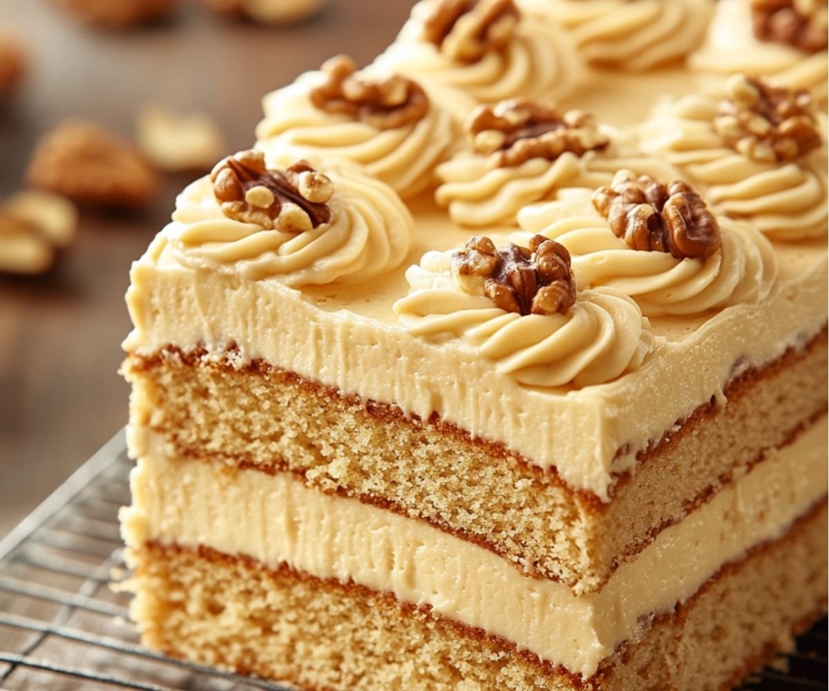 Mary Berry's Frosted Walnut Layer Cake