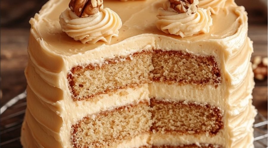 Mary Berry's Frosted Walnut Layer Cake