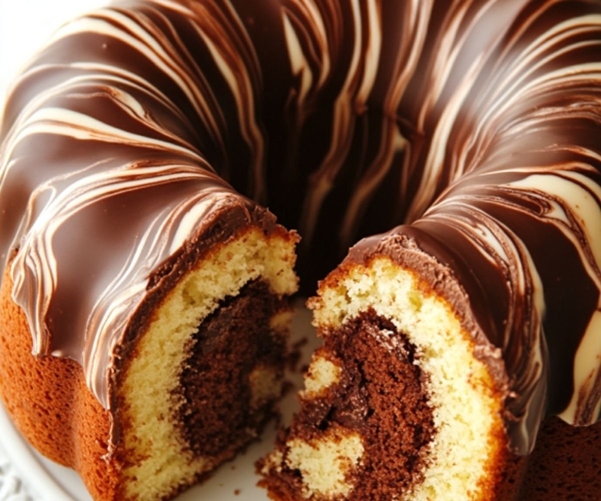Marbled Chocolate Ring Cake