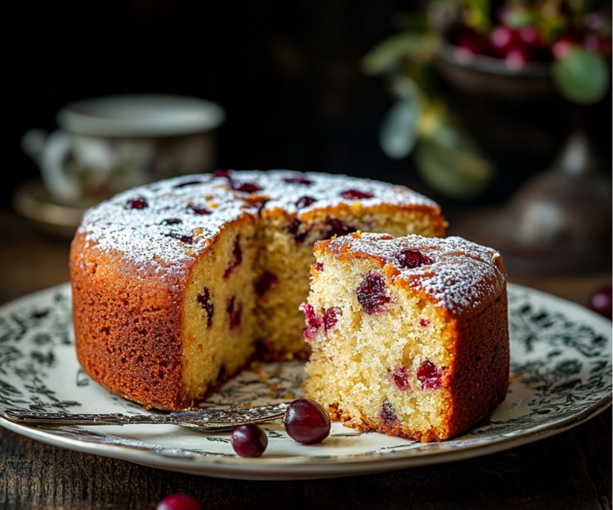 Cranberry and Apricot Fruit Cake
