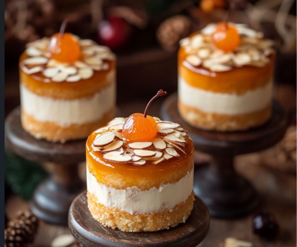 Mary Berry inspired mini fruit cakes with fruit and almond topping