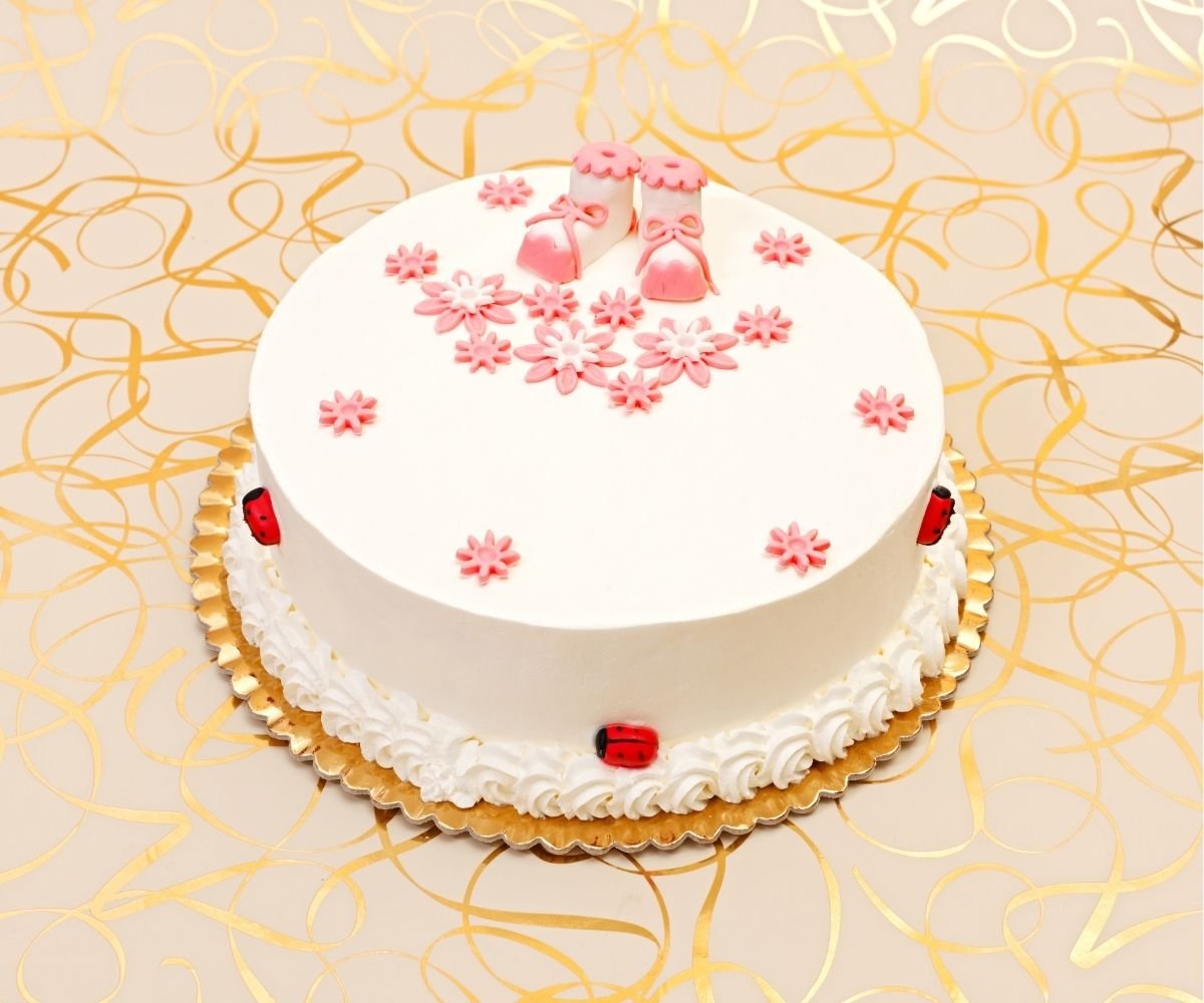 Sponge Christening Cake