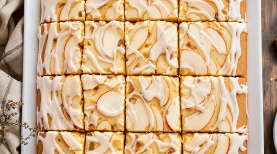 Apple and Vanilla Sheet Cake