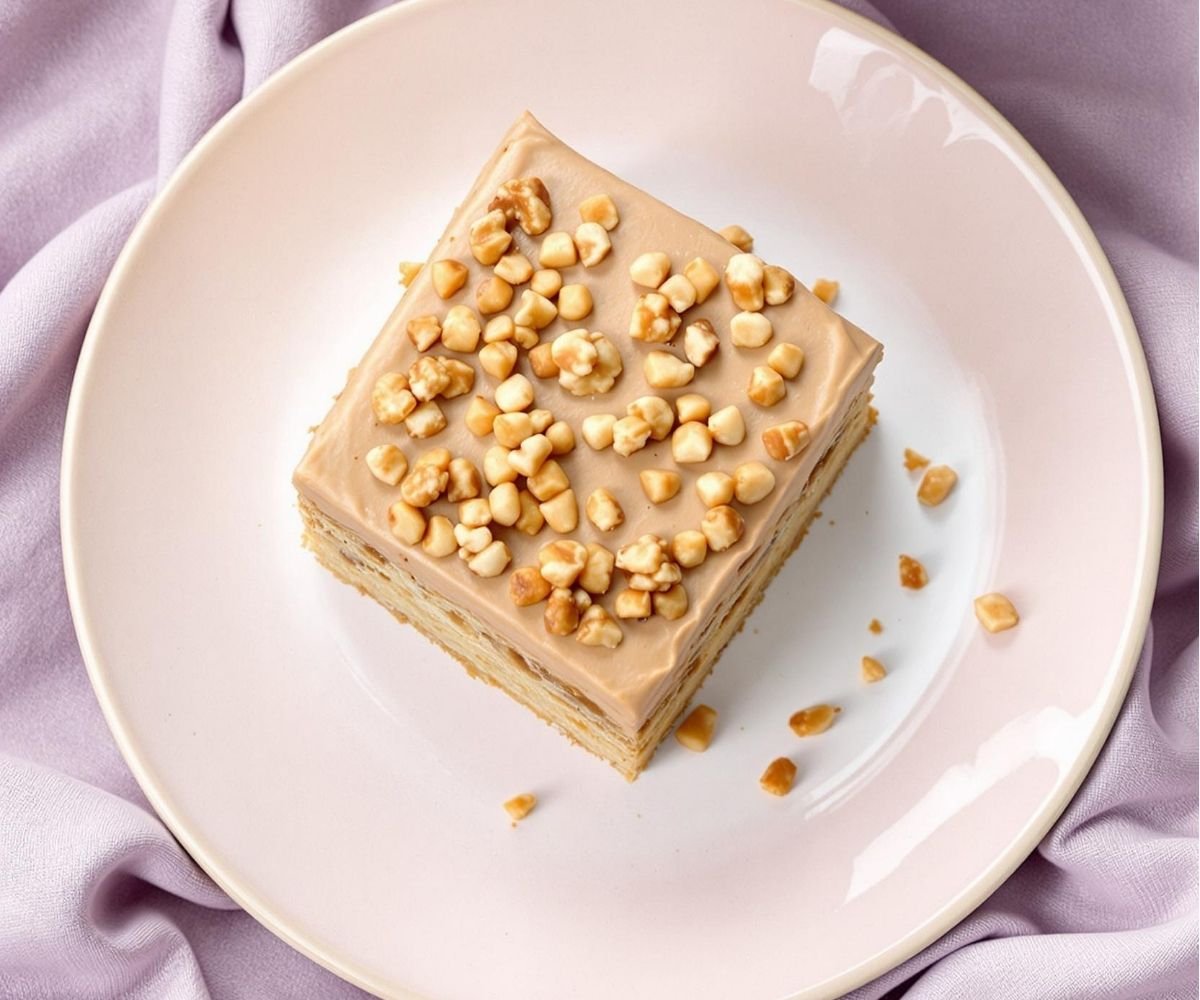 Coffee and Walnut Sheet Cake