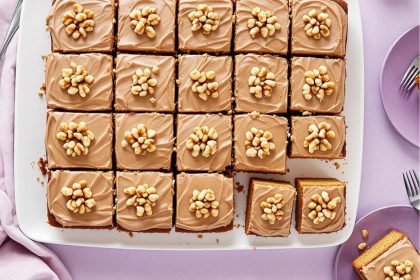 Coffee and Walnut Sheet Cake