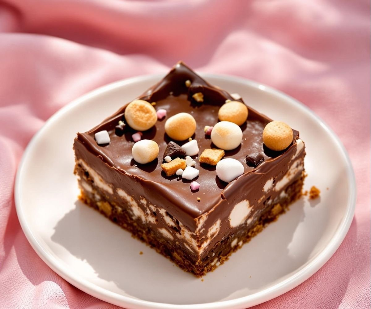 Double Chocolate Chip and Marshmallow Sheet Cake