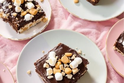 Double Chocolate Chip and Marshmallow Sheet Cake