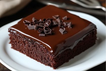 Iced Chocolate Sheet Cake