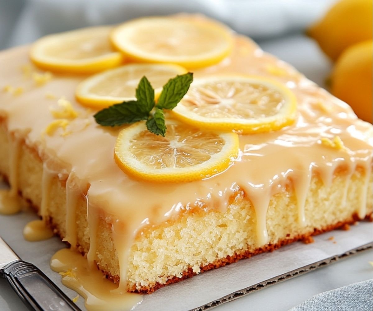 Iced Lemon Sheet Cake