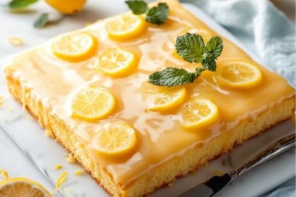 Iced Lemon Sheet Cake