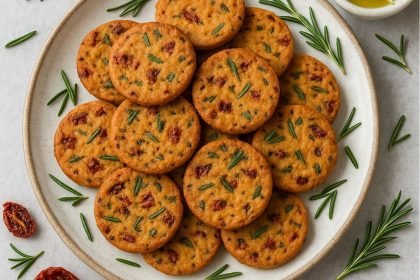 Sun-Dried Tomato and Rosemary Crackers