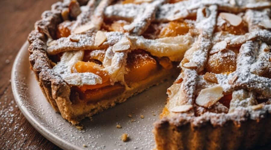 Austrian Apricot and Almond Tart