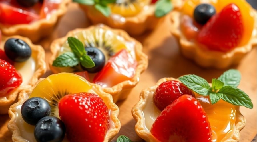 Glazed Fruit Tartlets