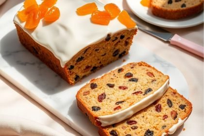 Iced Apricot Fruit Loaf