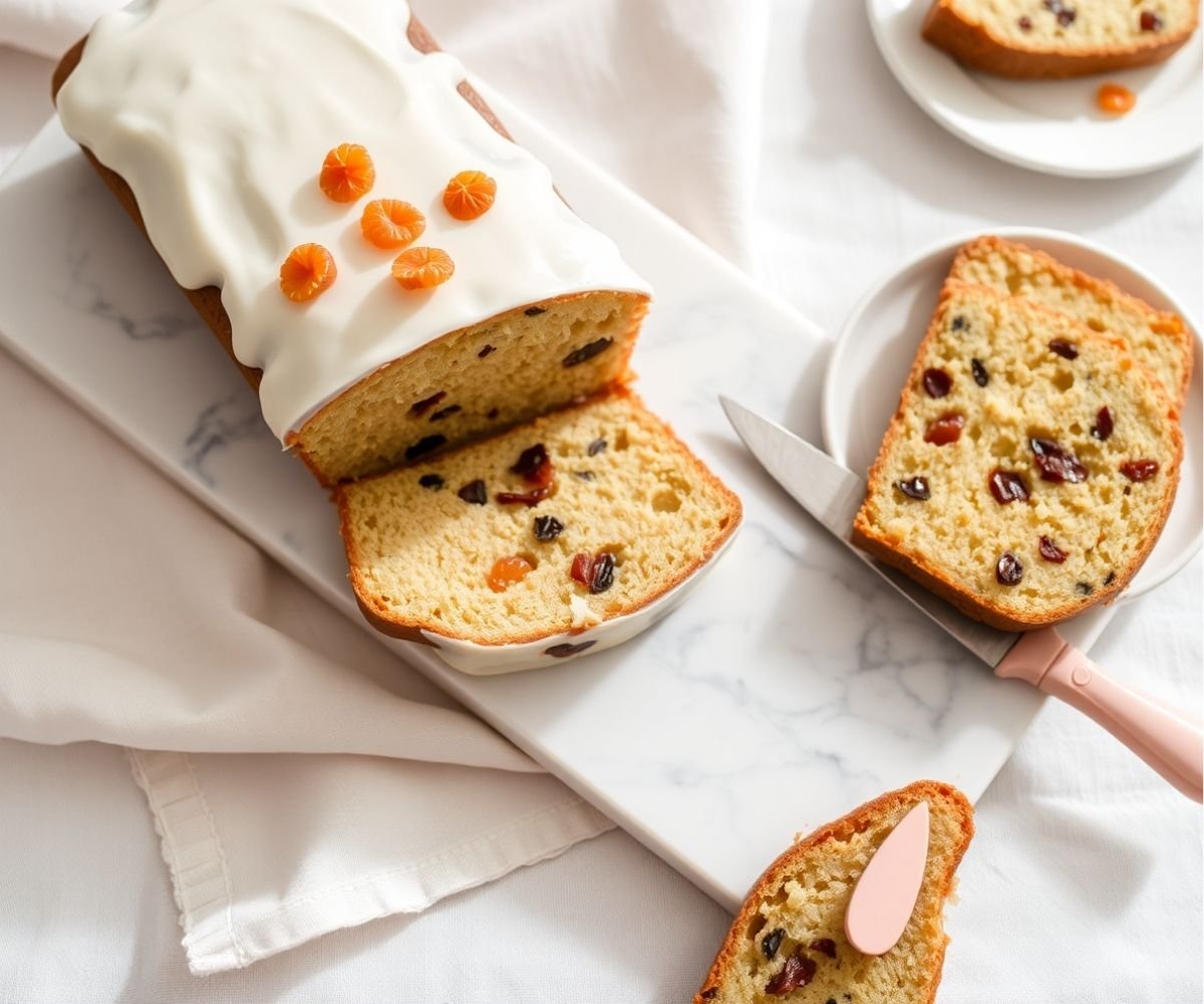 Iced Apricot Fruit Loaf
