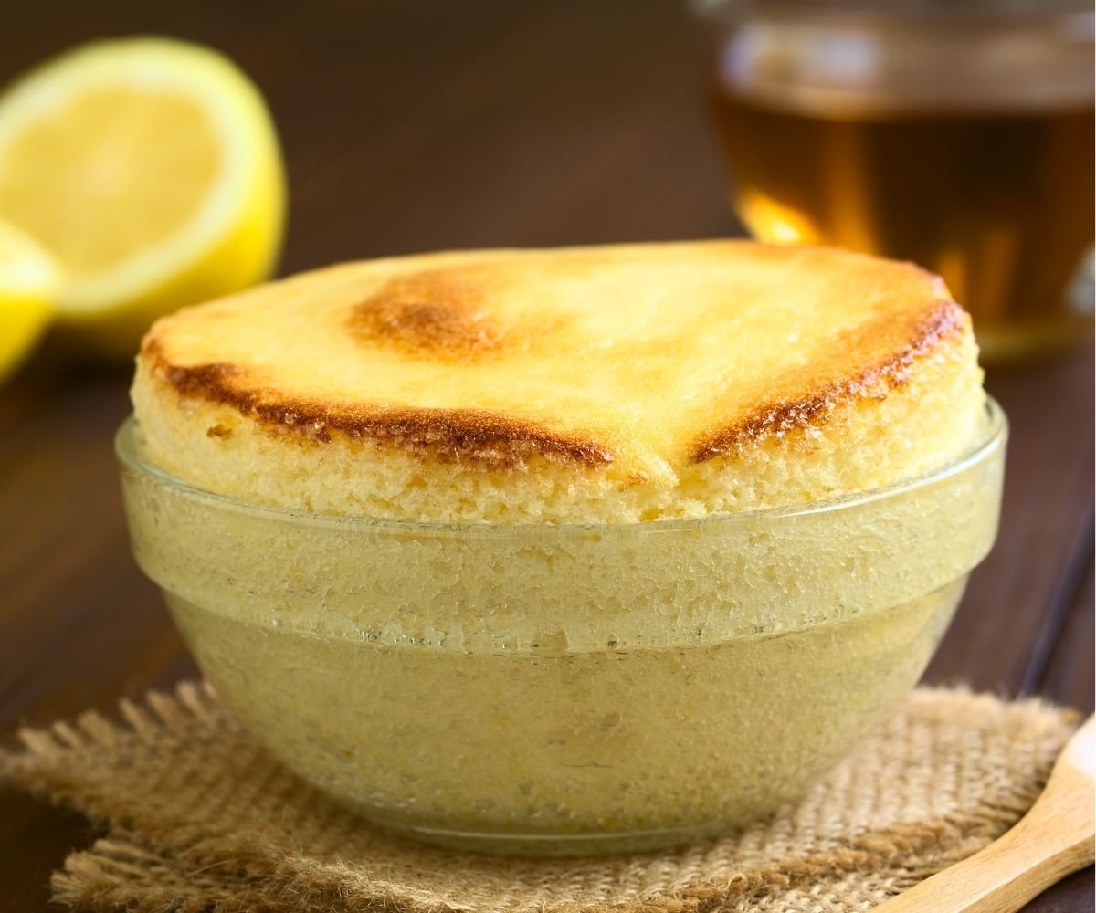 Hot Lemon Soufflé Pudding