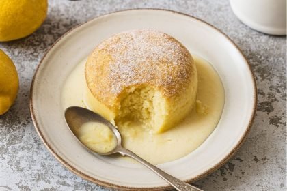 Hot Lemon Soufflé Pudding