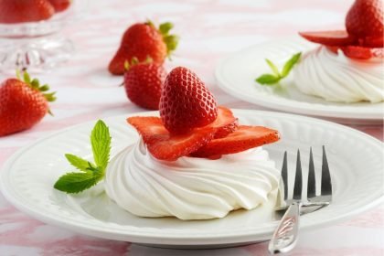 Summer Fruit Meringue Nests