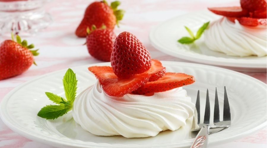 Summer Fruit Meringue Nests