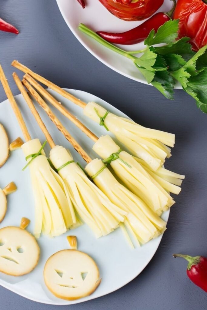 Witch's Broomstick Cheese Sticks