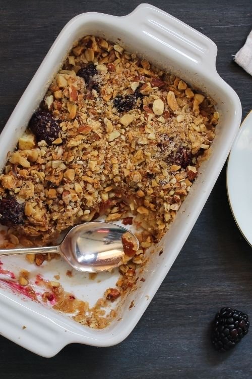 Blackberry and Apple Crumble