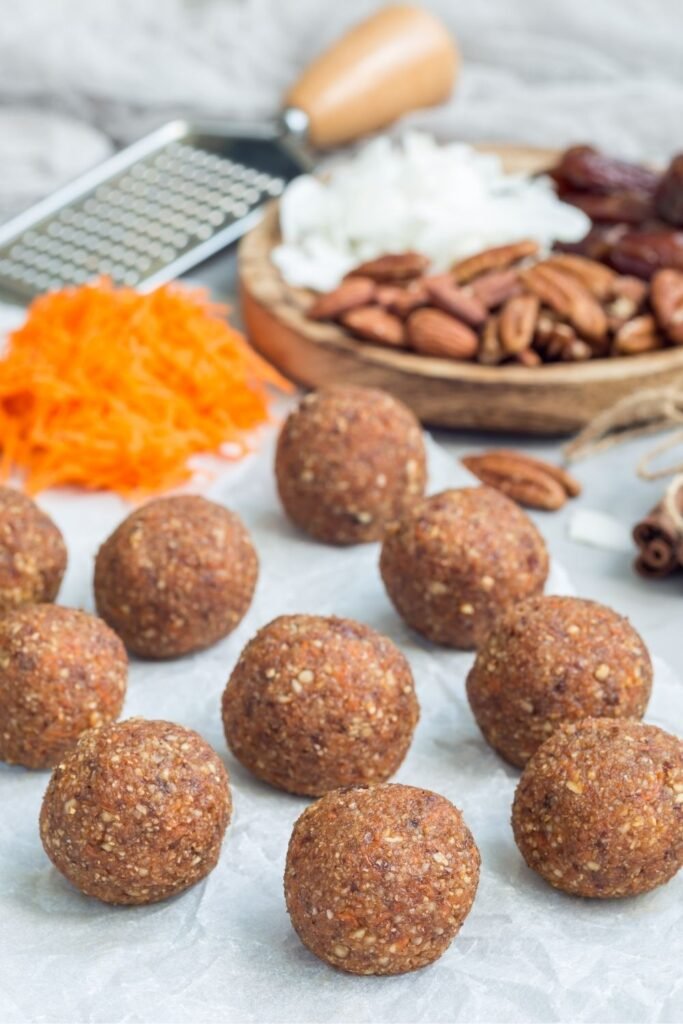 Healthy Carrot Cake Energy Balls