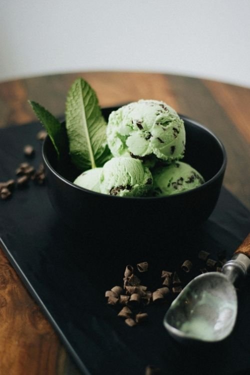 Keto Mint Chocolate Chip Ice Cream
