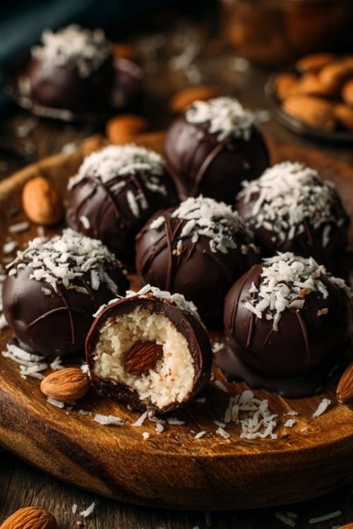 Low-Carb Almond Joy Fat Bombs