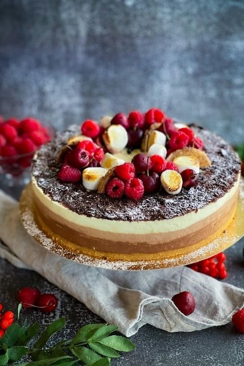 No-Bake Chocolate Cheesecake