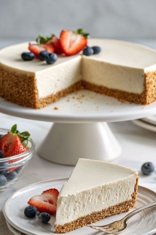 No-Bake Cottage Cheese Cheesecake