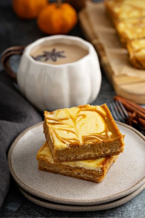 Pumpkin Cheesecake Bars