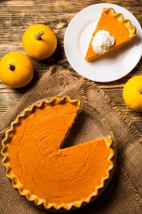  Pumpkin Pie with a Buttery Crust