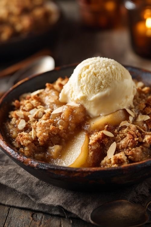 Spiced Pear Crumble