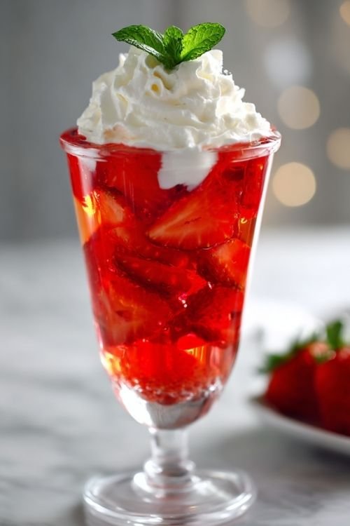 Strawberry Jello Parfait