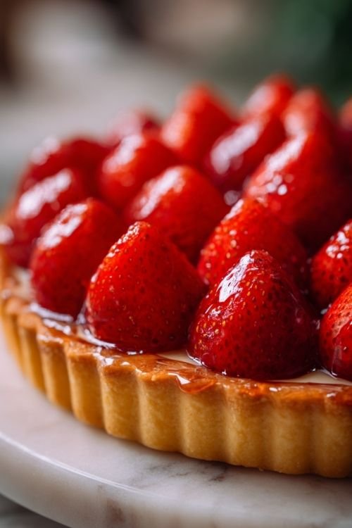 Strawberry Tart with a Buttery Crust