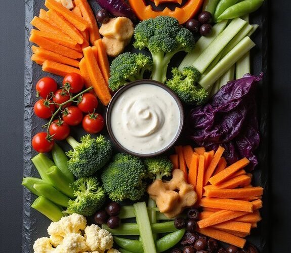 spooky halloween vegetable tray ideas