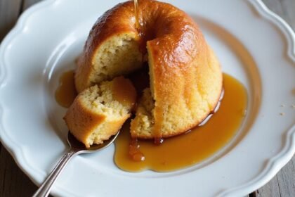 sweet syrupy sponge cake