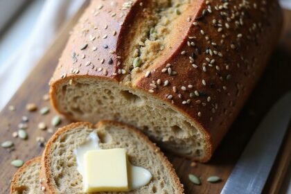 wholesome homemade seeded farmhouse bread