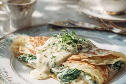 Chicken Crêpes Florentine