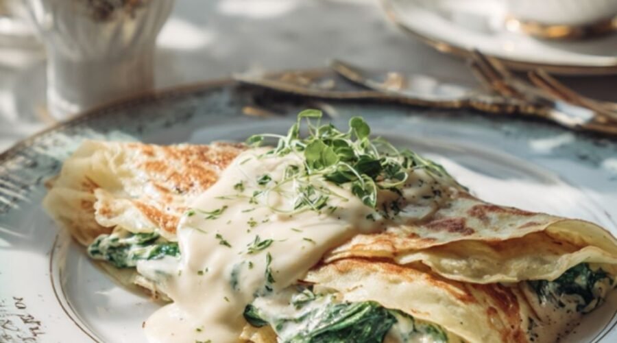 Chicken Crêpes Florentine