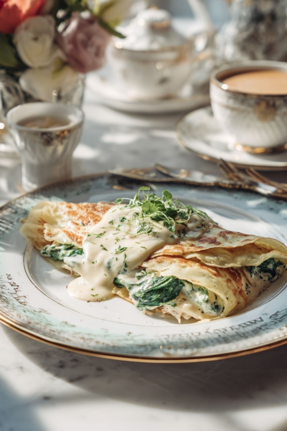 Chicken Crêpes Florentine