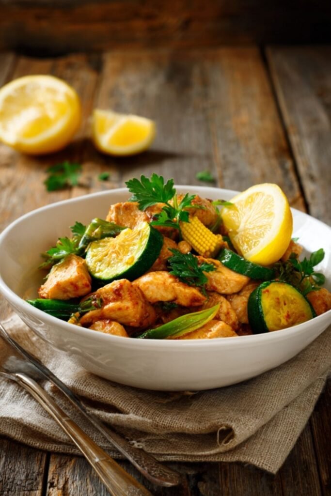 Turkey and Lemon Stir-fry