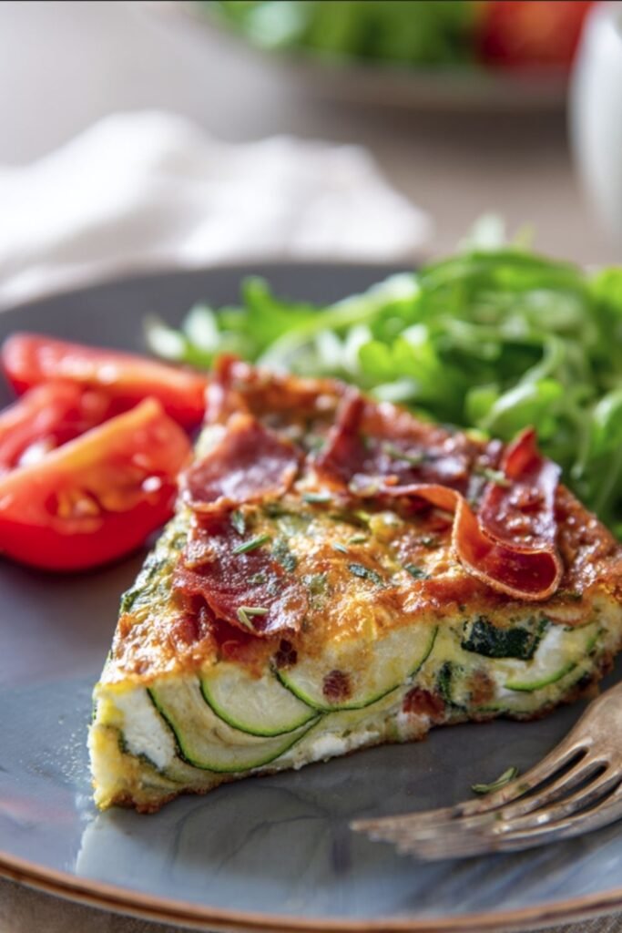 Zucchini and Prosciutto Frittata