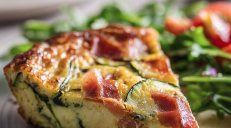 Zucchini and Prosciutto Frittata