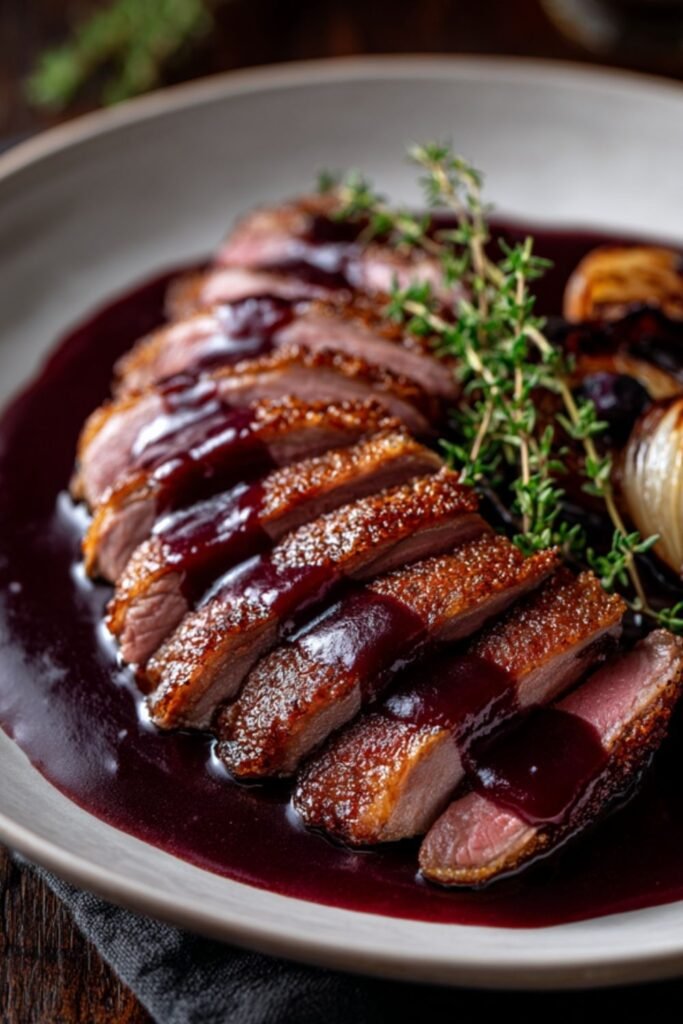 red wine sauce for duck breasts