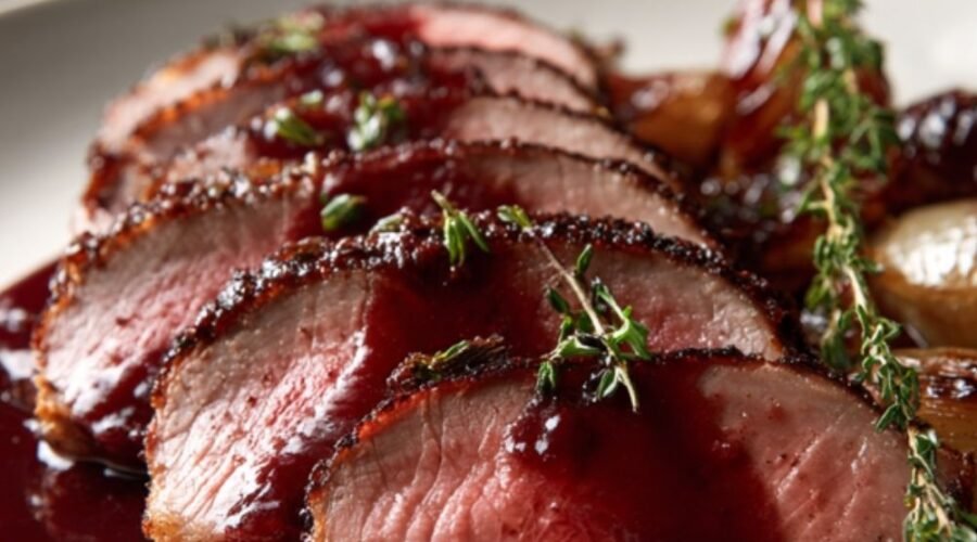 red wine sauce for duck breasts