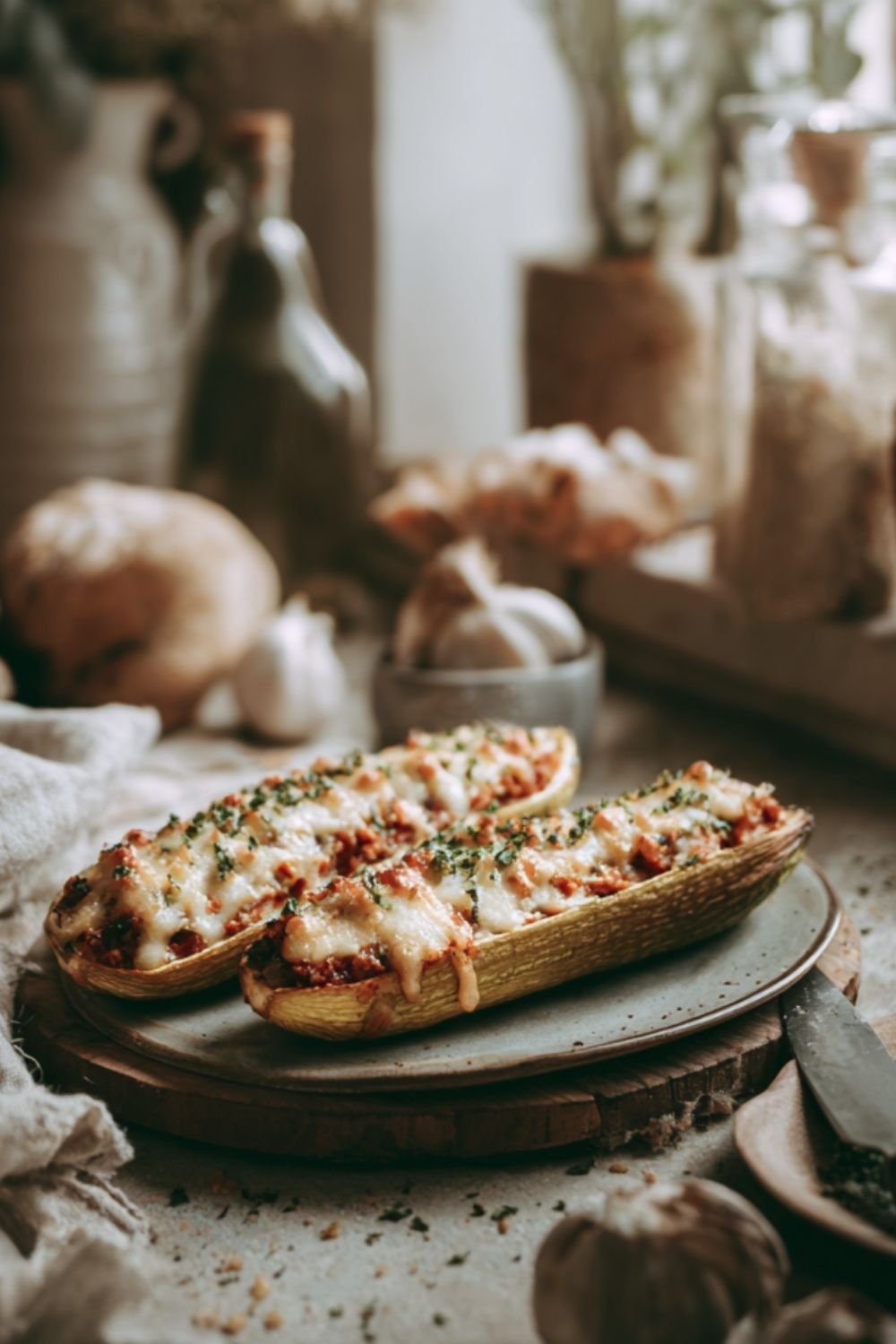 Italian Stuffed Zucchini