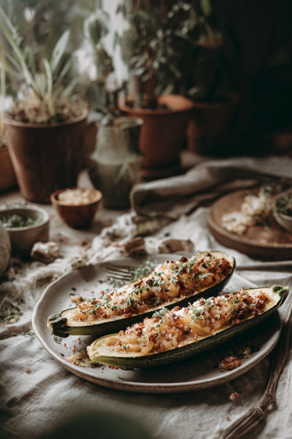 Italian Stuffed Zucchini