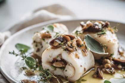 Mushroom-stuffed Sole Fillets