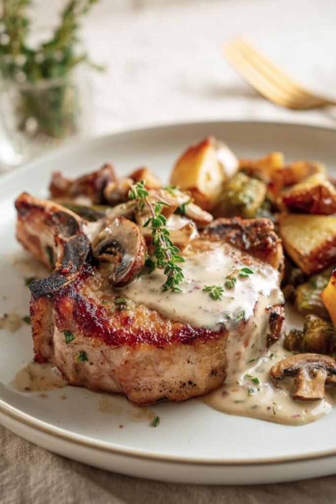 Pork Chops with Mixed Peppercorns